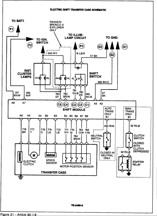 1989 Ford Truck F 250 4WD Pickup V8-460 7.5L - Diagnosis ... 1997 ford f 350 stereo wiring diagram 