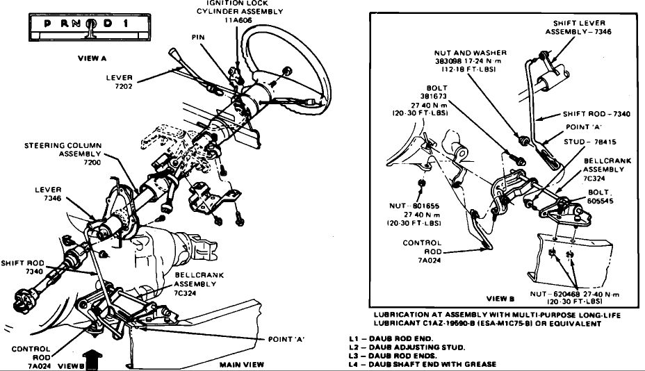 Ford f250 shift linkage diagram